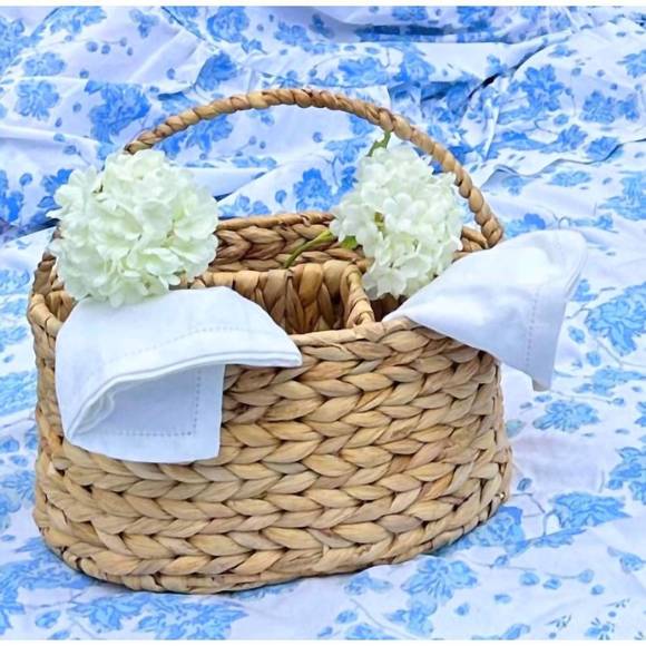 NEW 8 OAK LANE woven utensil caddy in natural - Picture 4 of 4